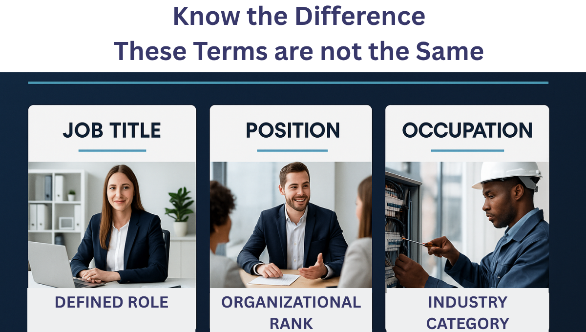 Job Title vs Position vs Occupation