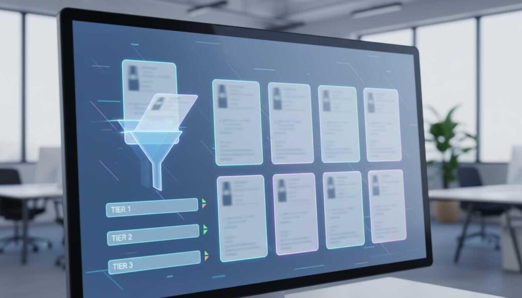 Software engineer resumes being quickly scanned and filtered by hiring system