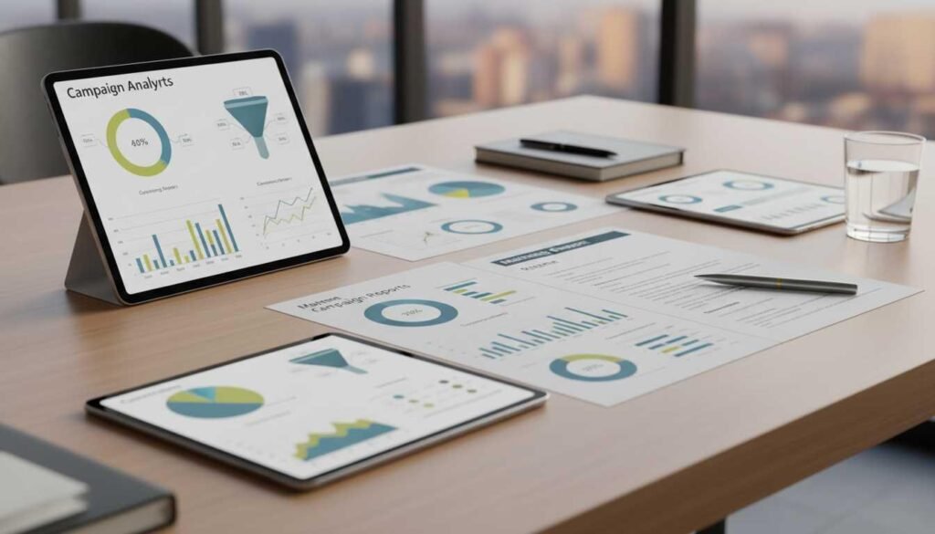 Marketing campaign performance metrics and quantified resume achievements