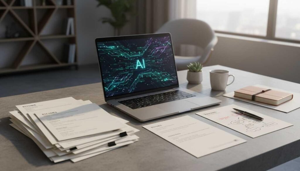 AI-generated resume tools compared with human resume strategy process