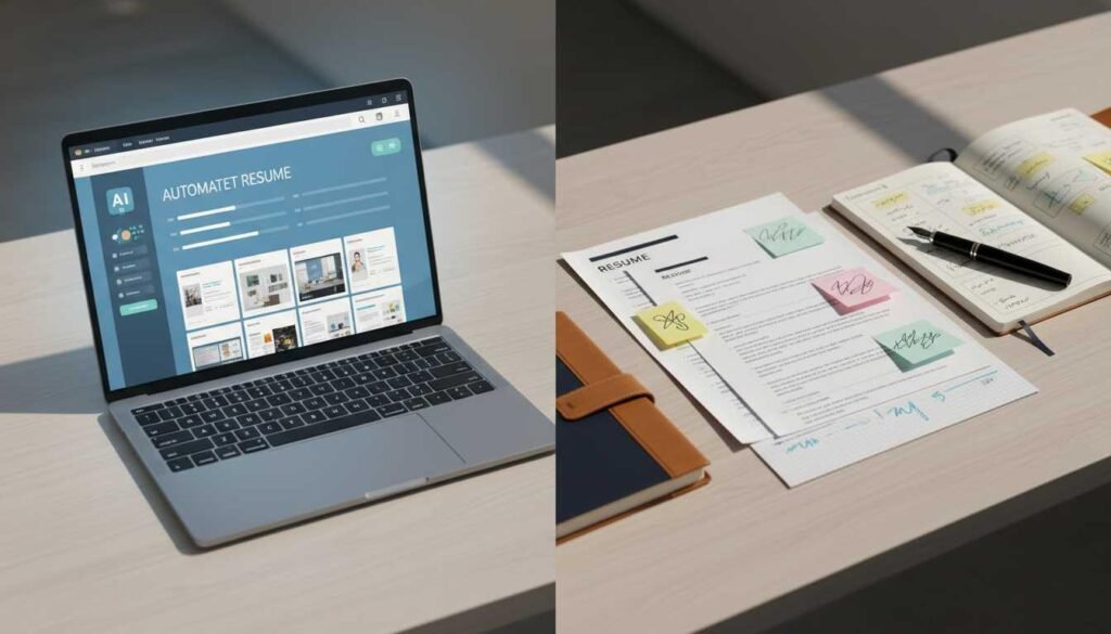 Comparison of AI-generated resumes versus human-led strategic resume writing for managers