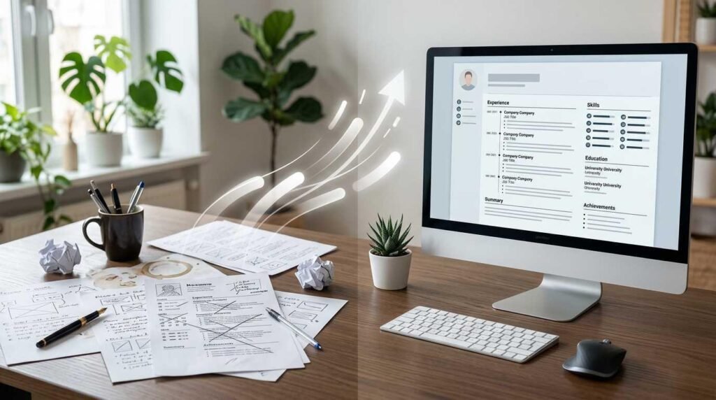 Resume transformation leading to improved job interview outcomes