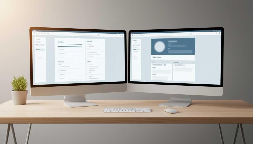 Alignment between healthcare resume and LinkedIn profile for recruiter consistency