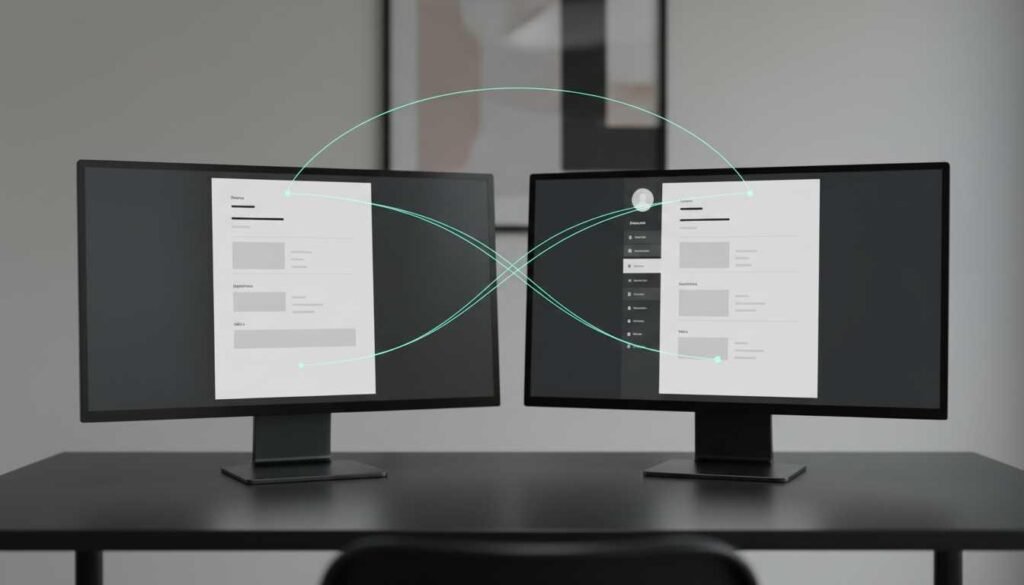 Resume and LinkedIn profile alignment concept showing consistent career branding strategy