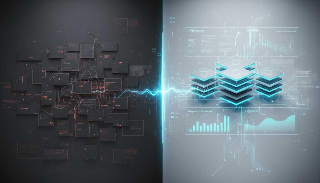 Before and after software engineer resume transformation showing improved structure and ATS optimization